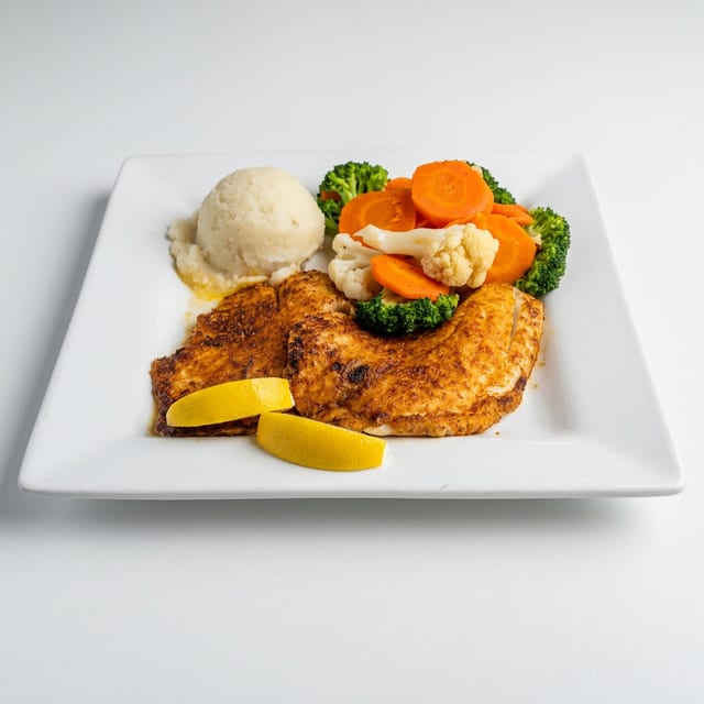 Broiled Tilapia.