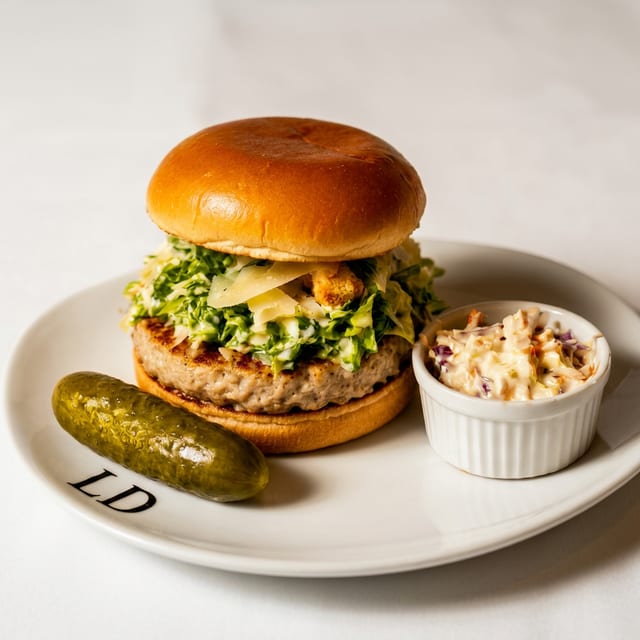 Turkey Caesar Burger.